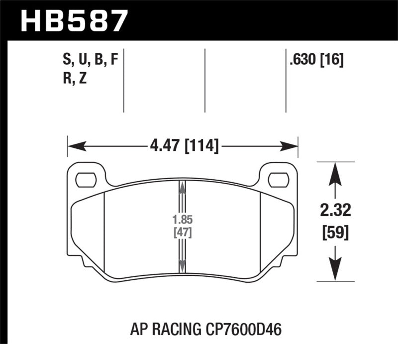 Plaquettes de frein arrière HPS 5.0 pour Audi A6 2002-2004 (disques avant 320 mm)