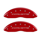 MGP 4 Caliper Covers Engraved Front & Rear C6/Corvette Yellow finish black ch