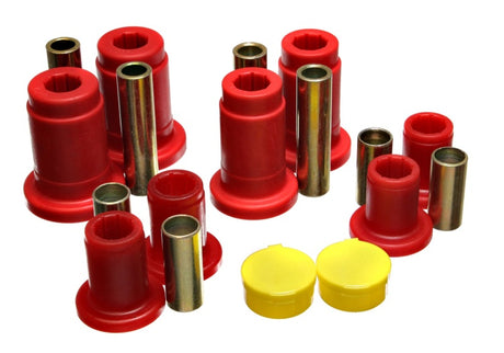 Ensemble de bagues de suspension avant rouges Energy Suspension Mercury Gr Marquis 92-97 / Ford Crown Victoria 92-97