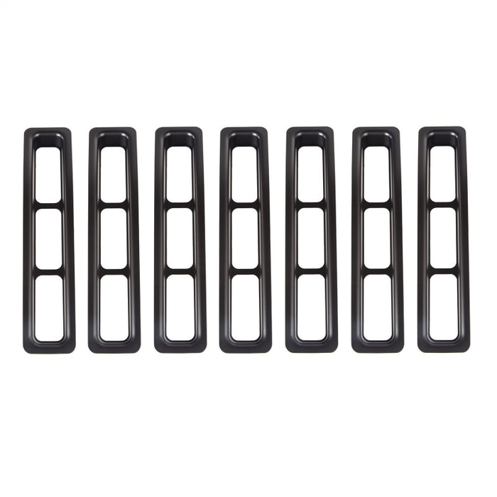 Inserts de calandre Rugged Ridge noirs pour Jeep Wrangler 97-06