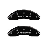 Couvre-étriers MGP 4 gravés avant Accord gravés arrière Accord finition noire argent ch