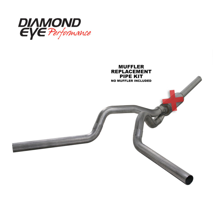 KIT Diamond Eye 4 po CB MFLR TUYAU DE RÉPARATION DOUBLE SS : 2004.5-2007.5 DODGE CUMMINS 600