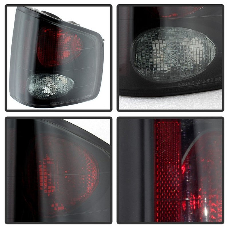 Spyder Chevy S10 94-04/Isuzu Hombre 96-00 Euro Tail Lights Blk Smke ALT-YD-CS1094-BSM