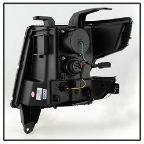 Phares de projecteur Spyder Chevy Tahoe / Suburban 2015-2016 - DRL LED - Noir PRO-YD-CTA15-DRL-BK