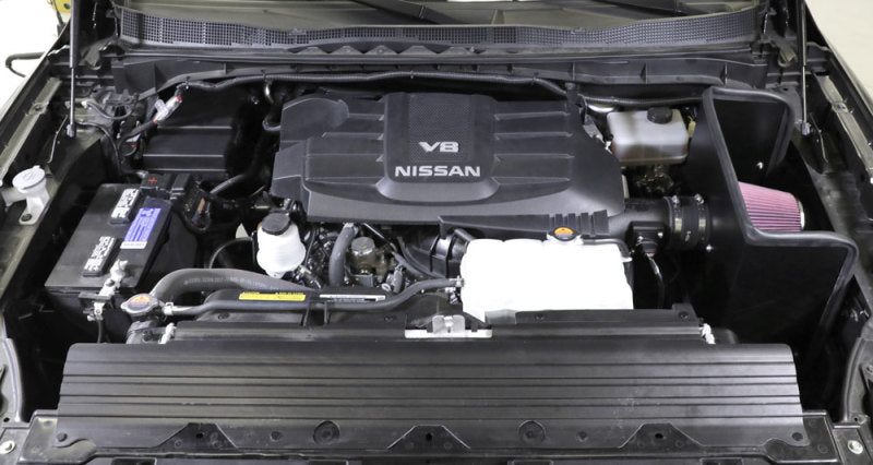 Admission d'air hautes performances K&amp;N 17-18 Nissan Titan XD V8 5,6 L