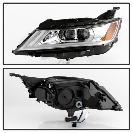Phares halogènes DRL Proj xTune 14-18 pour Chevy Impala (sauf Limited) - Chrm (PRO-JH-CIM15-LB-C)