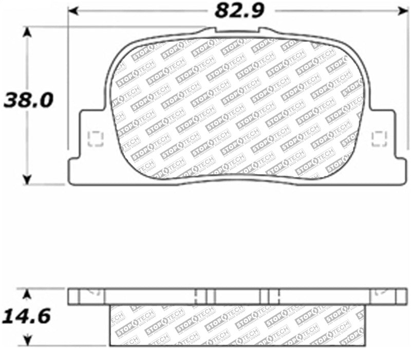 Plaquettes de frein arrière Stoptech 05-10 Scion tC ST Street Select