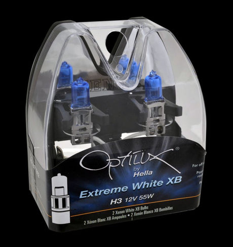 Ampoule Xen blanche Hella H3 12V 55W XB (paire)