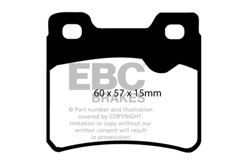 Plaquettes de frein arrière EBC Greenstuff pour Saab 900 2.0 Turbo 94-96