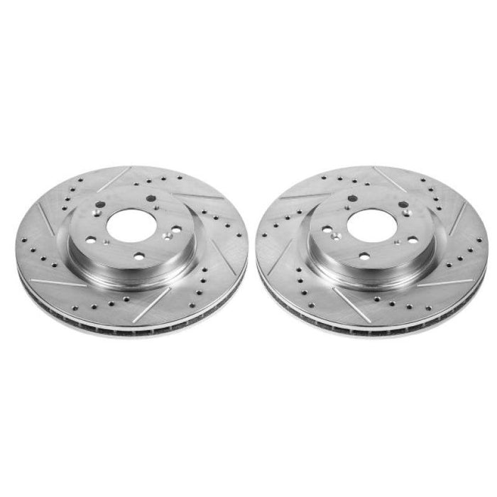 Disques de frein avant Power Stop 12-16 Honda CR-V Evolution percés et fendus - Paire