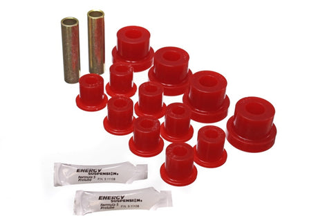 Bague de ressort avant Energy Suspension CJ - Rouge