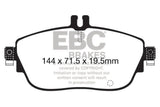 Plaquettes de frein avant EBC 13+ Mercedes-Benz CLA250 2.0 Turbo Greenstuff