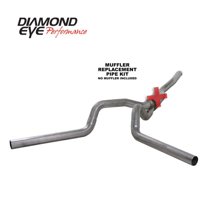 KIT Diamond Eye 4 po CB MFLR TUYAU DE RÉPARATION DOUBLE SS : 2006-2007.5 CHEVY/GMC 6,6 L 2500/3500