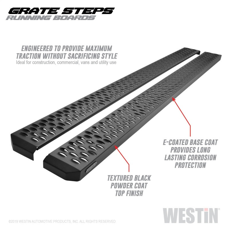 Marchepieds Westin Grate Steps 86 po – Noir texturé