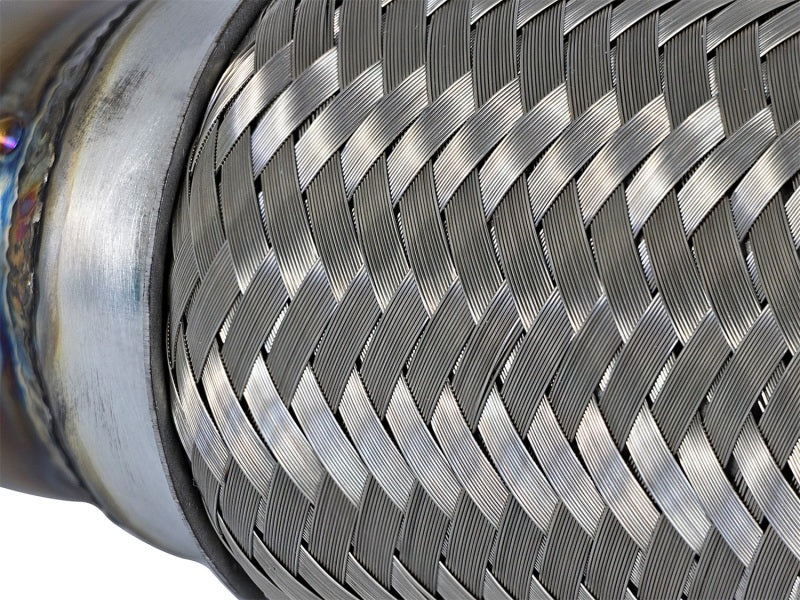 aFe Power Elite Twisted Steel 16-17 Honda Civic I4-1.5L (t) 2.5in Tuyau de descente arrière Tuyau intermédiaire