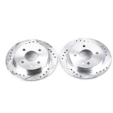 Disques de frein arrière Power Stop 14-19 Ford Fiesta Evolution percés et fendus - Paire