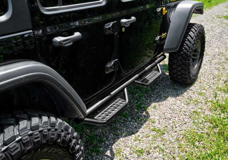Jeep Wrangler JL 4DR N-Fab RS Nerf Step 18-19 - Pleine longueur - Tex. Noir