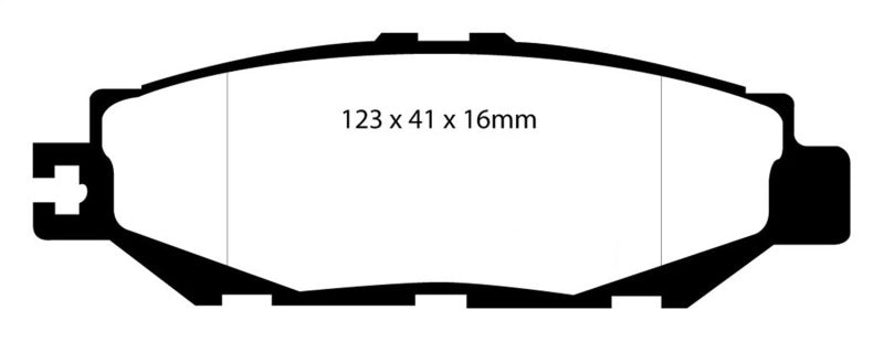 Plaquettes de frein arrière EBC 93-94 Lexus LS400 4.0 Yellowstuff