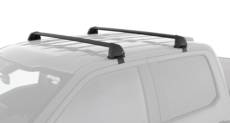 Barres de toit affleurantes à 2 barres Rhino-Rack 04-08 pour Ford F150 Supercrew Vortex ROC25 - Noir