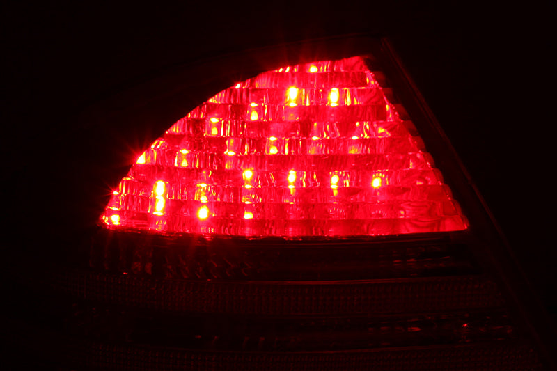 Feux arrière à LED ANZO 2000-2005 Mercedes Benz Classe S W220 Rouge/Clair