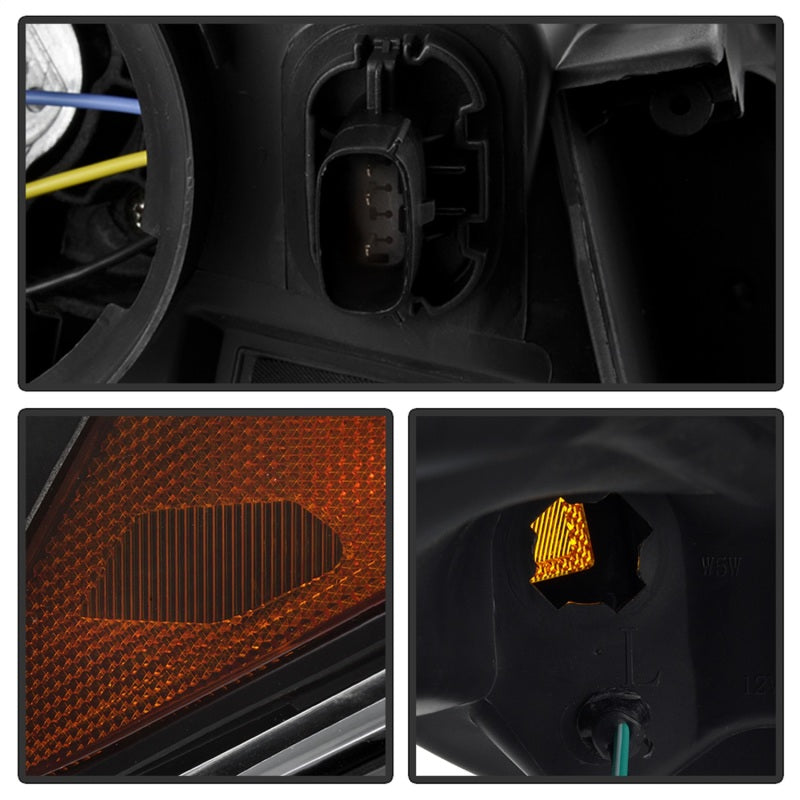 Phares halogènes à barre lumineuse à DEL xTune 13-16 pour Ford Escape - Noir (PRO-JH-FESCA13-LB-BK)