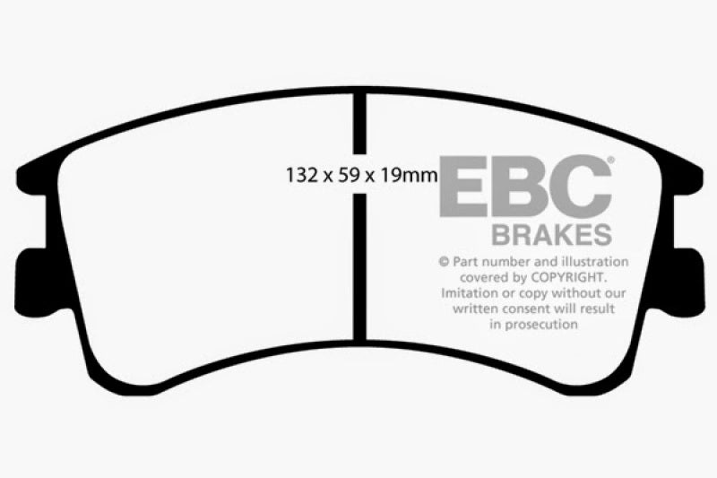 Plaquettes de frein avant EBC 03-05 Mazda 6 2.3 Ultimax2