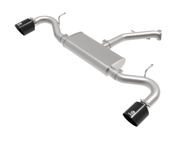 Échappement arrière aFe Takeda Series 2,5 pouces 409 SS 18-20 Hyundai Elantra GT L4-1,6 L (t) avec embouts noirs