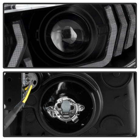 Phares de projecteur Spyder Honda Civic 16- 2DR/4DR/Hatchback - Noir PRO-YD-HC16SI-SEQGR-BK
