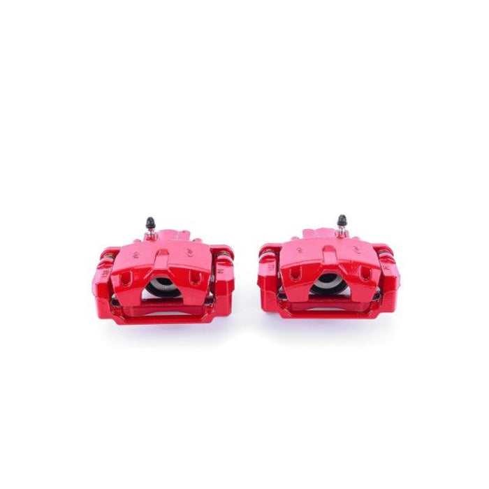 Étriers arrière rouges Power Stop 04-09 Cadillac SRX avec supports - Paire