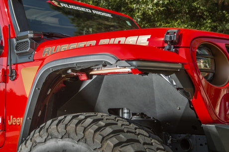 Doublures de garde-boue arrière intérieures pour Jeep Wrangler JL 2018+ Rugged Ridge