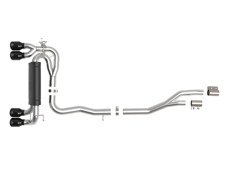 Échappements aFe MACHForce XP Cat-Back SS 19-21 BMW M2 Competition L6-3.0L avec embouts noirs