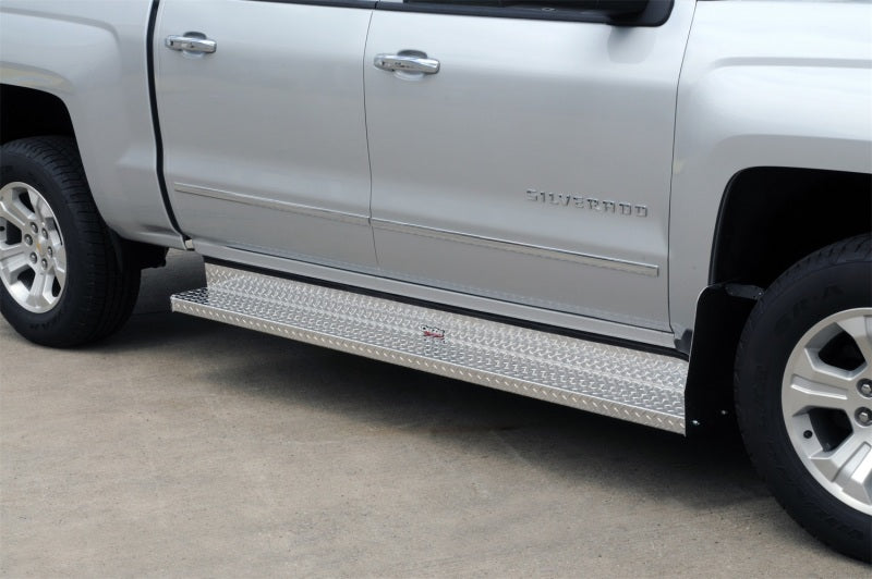 Deezee 15-23 Ford F150/Super Duty Running Board Cab Section Brite-Tread Aluminum