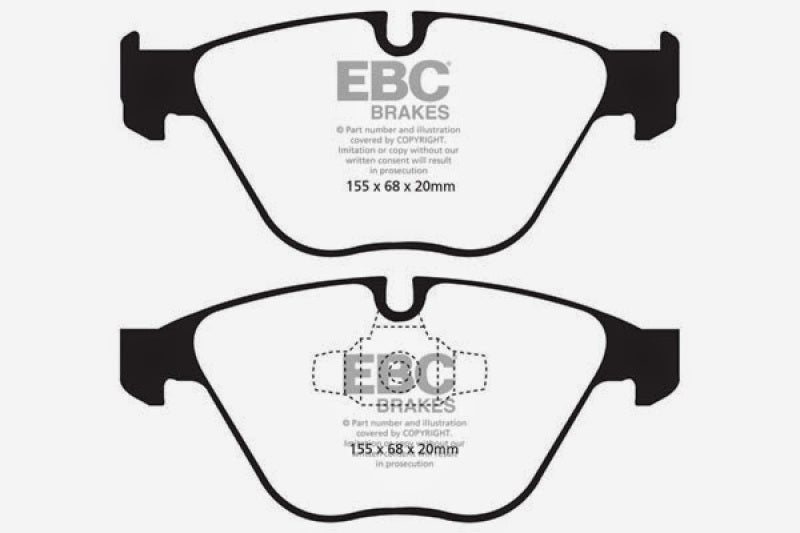 Plaquettes de frein avant EBC 13+ pour BMW X1 2.0 Turbo (28i) Yellowstuff