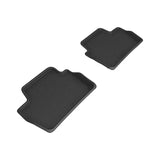 3D MAXpider 22-23 BMW 2 Series Coupe KAGU 2nd Row Floor Mats - Black 3D MAXpider