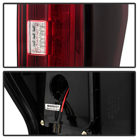 Feux arrière à LED Spyder 17-18 Ford F-250 Super Duty (sauf modèles à LED) - Clr rouge (ALT-YD-FS17-LED-RC)