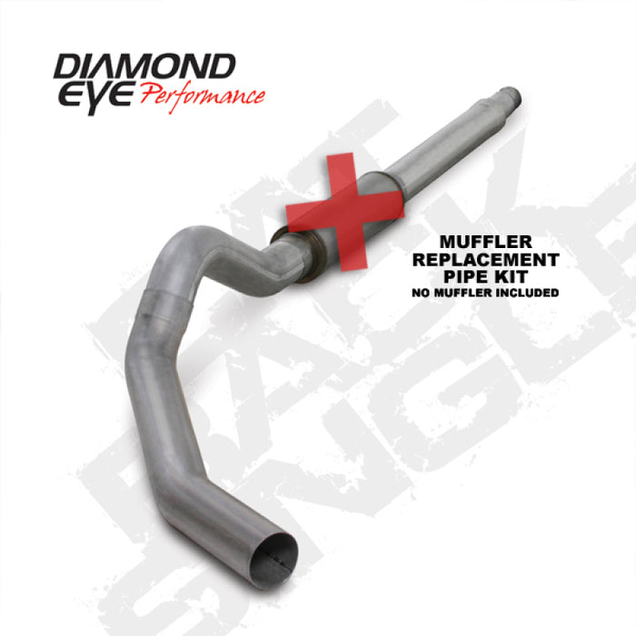 KIT Diamond Eye 5 pouces CB MFLR TUYAU DE RÉPARATION SGL AL : 03-07 FORD 6.0L F250/F350