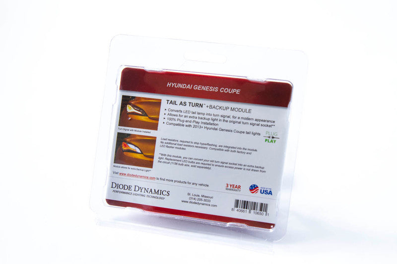 Module de clignotant + module de secours (USDM) pour Hyundai Genesis Coupé 13-16 à diodes dynamiques uniquement