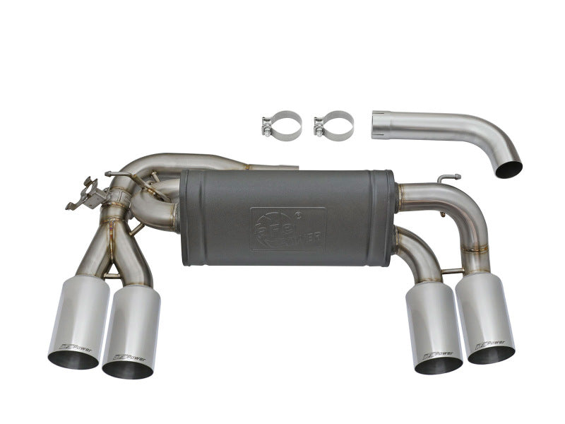 aFe MACHForce XP 3in - 2 1/2in Axle Back 304SS Exhaust w/ Polished Tips 16-17 BMW M2 (f87)