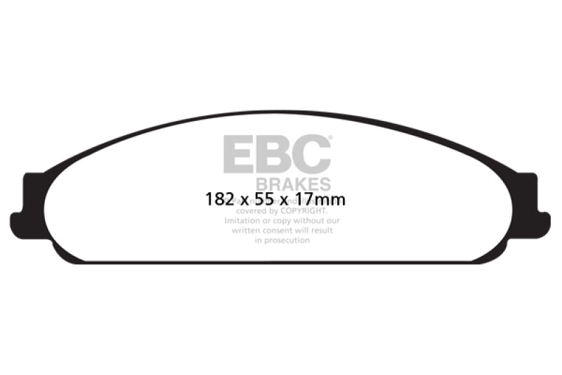 Plaquettes de frein avant EBC 04-07 Ford Five Hundred 3.0 Greenstuff