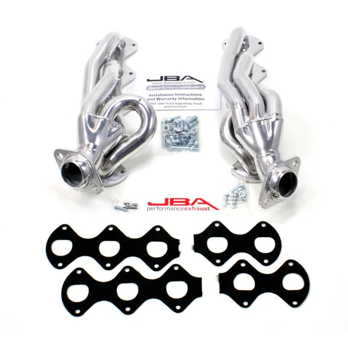 Collecteur d'échappement JBA 05-10 Ford F-Series 6,8 L 3V V10 1-1/2 po primaire argent Ctd Cat4Ward