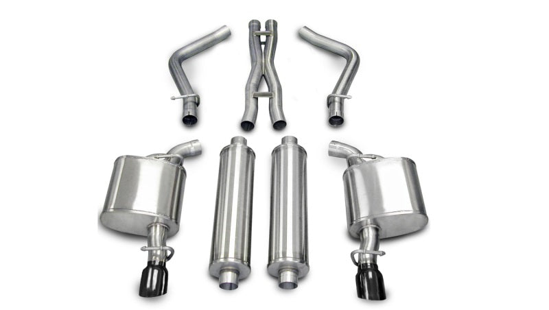 Corsa 05-10 Dodge Charger R/T 5.7L V8 Black Xtreme Cat-Back Exhaust