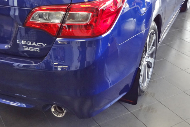 Bavette garde-boue Rally Armor 15-19 Subaru Legacy noire UR avec logo rouge