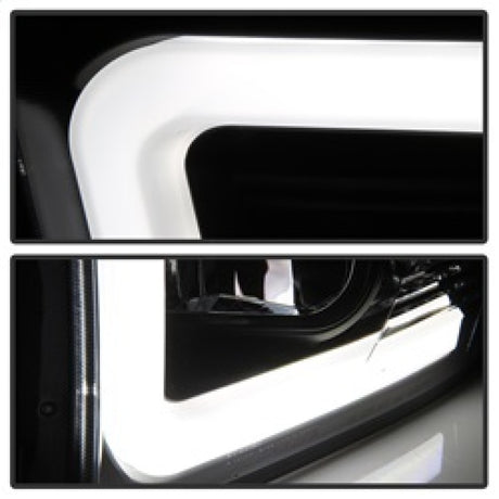 Phares Spyder 09-16 Dodge Ram 1500 Version 2 Barre lumineuse DRL Noir PRO-YD-DR09V2-LBDRL-BK