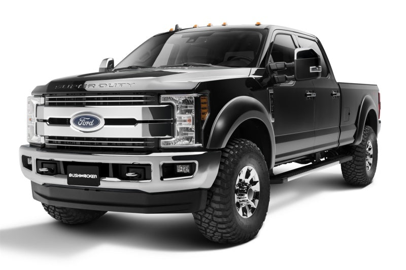 Élargisseurs de garde-boue Bushwacker 17-18 Ford F-250 Super Duty, lot de 2 pièces - Noir