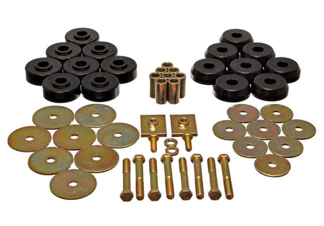 Kit de montage de carrosserie Energy Suspension, sauf Cconvertible - Noir