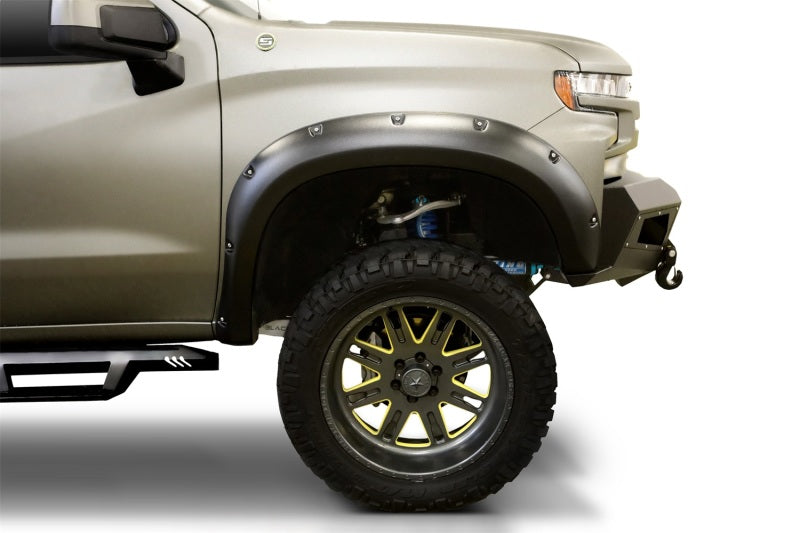 Lund 19-21 Chevrolet Silverado 1500 / 2022 Silverado LTD RX-Style Smooth Fender Flares - Blk (4 Pc.)