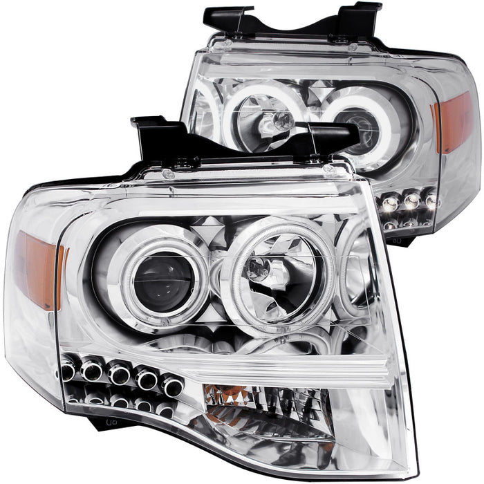 Phares de projecteur ANZO 2007-2014 Ford Expedition Chrome