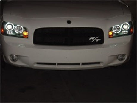 Phares de projecteur Spyder Dodge Charger 06-10 Modèle halogène CCFL Halo LED Blk PRO-YD-DCH05-CCFL-BK