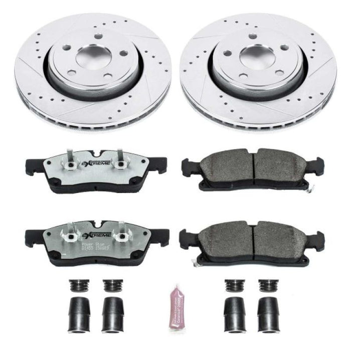 Power Stop 11-19 Dodge Durango Front Z26 Street Warrior Brake Kit