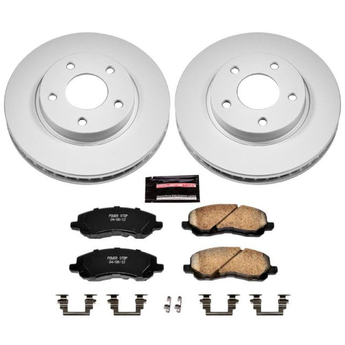 Kit de freins Power Stop 07-12 Dodge Caliber avant Z17 Evolution Geomet avec revêtement